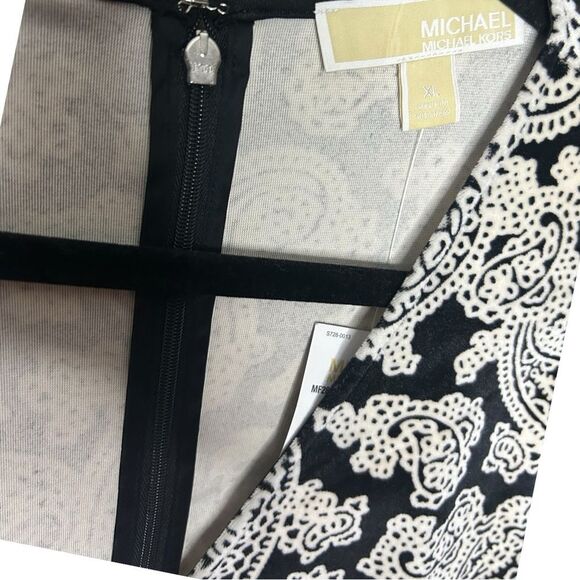 Michael Kors Paisley Print Velvet Jumpsuit Size XL - Picture 9 of 16